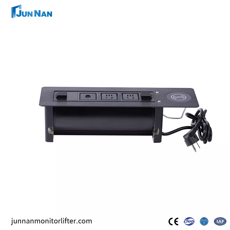 Euro Plug Ổ cắm để bàn giấu kín Ổ cắm sạc nhanh USB