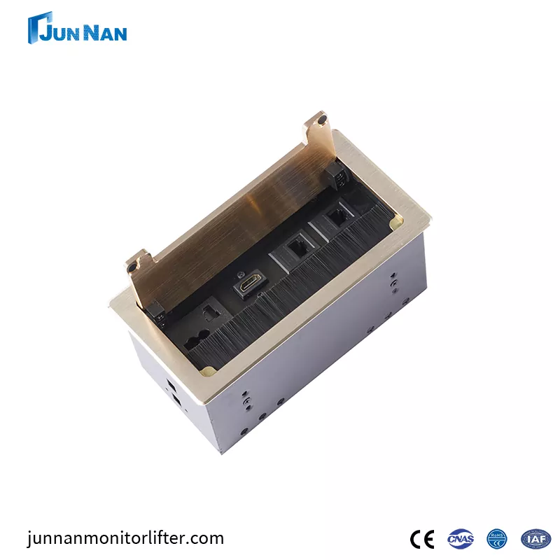 Hidden lõm máy tính để bàn hoặc bảng hội nghị với cổng USB