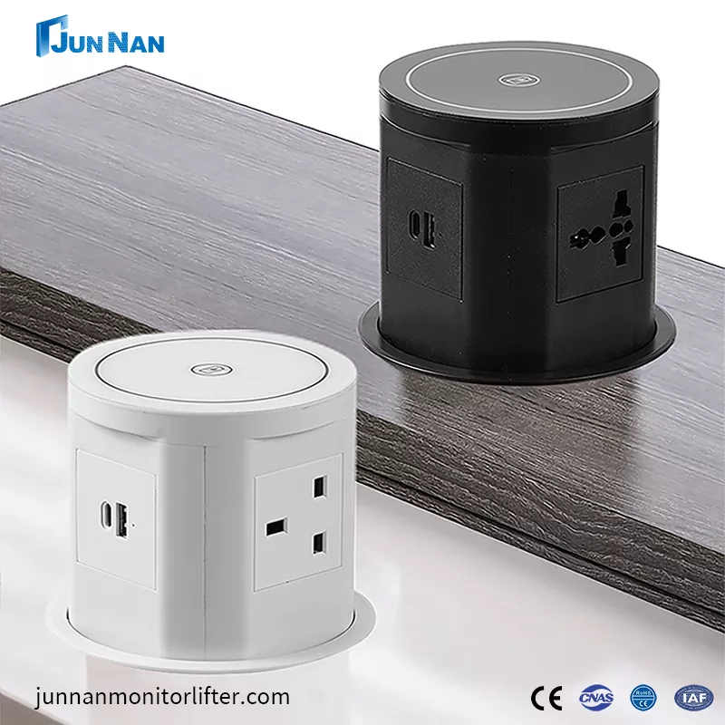 Ổ đĩa thông minh ổ cắm pop-up với usb và sạc không dây WiFi