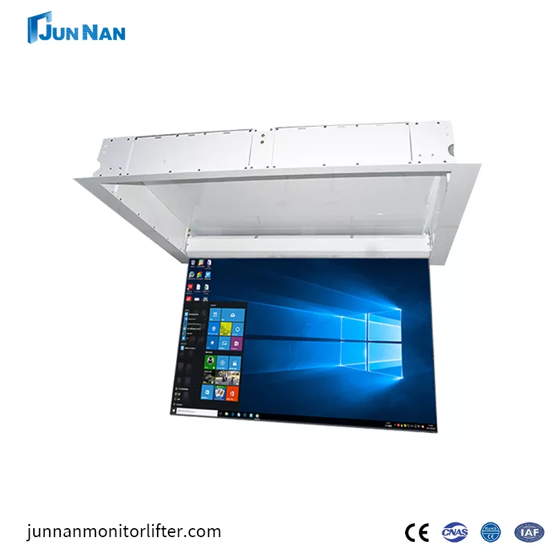 Điều khiển từ xa Móc treo kính thiên văn 32-70 Inch Flip trần TV
