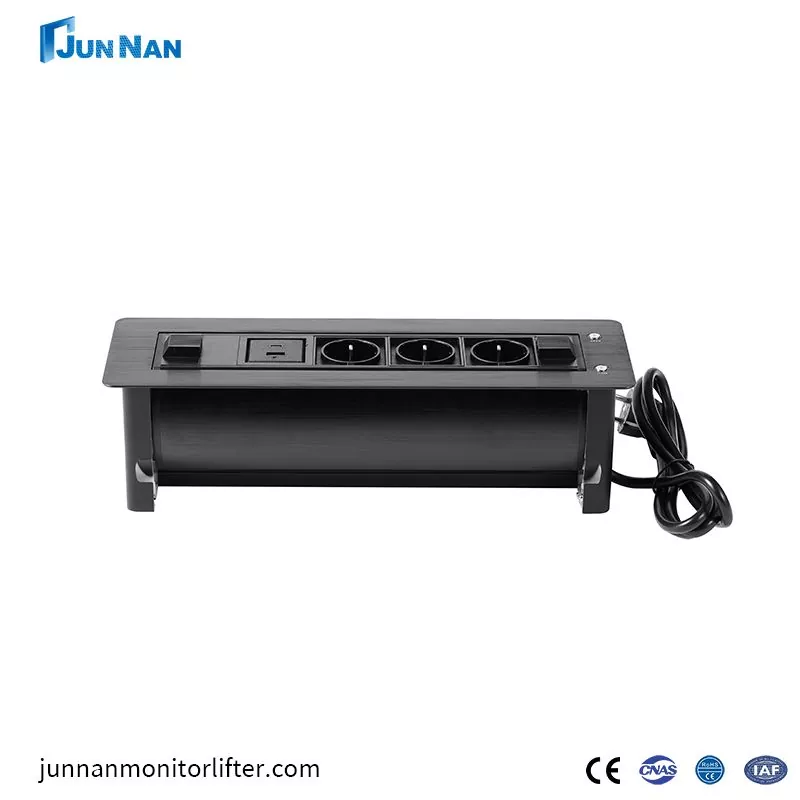 Ổ cắm đa năng để bàn bật lên có cổng sạc USB